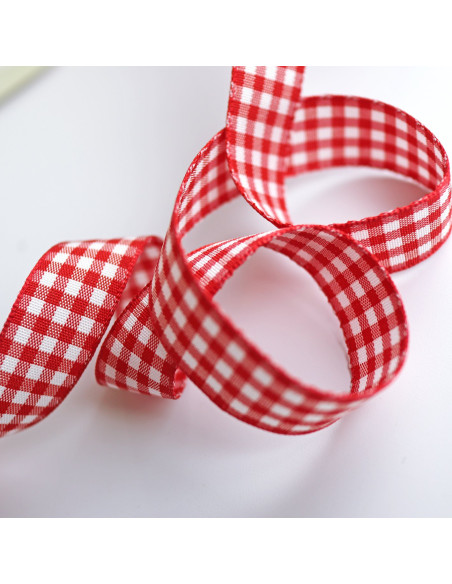 1m lazo Vichy Rojo 15mm