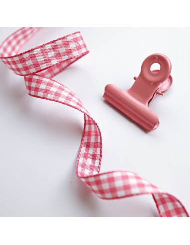 1m lazo cuadro Vichy Rosa