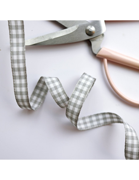 Lazo cuadro Vichy Gris