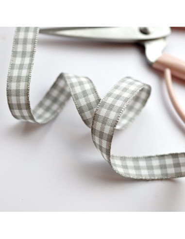 Lazo cuadro Vichy Gris