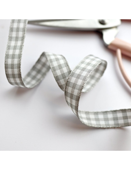 Lazo cuadro Vichy Gris