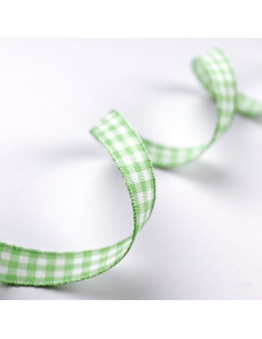 1m Lazo Vichy Mint 15mm 2