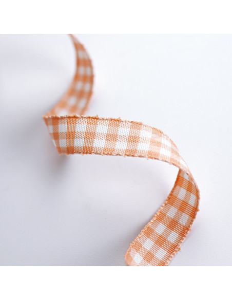 Lazo cuadro Vichy coral