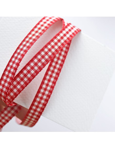 Lazo cuadro Vichy rojo 2