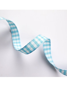 Lazo cuadro Vichy azul bebe 2