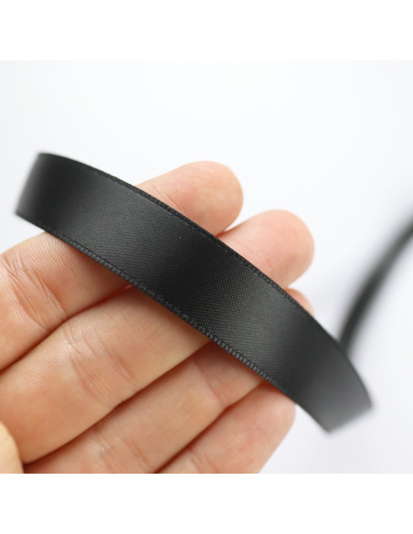 1m lazo satén negro