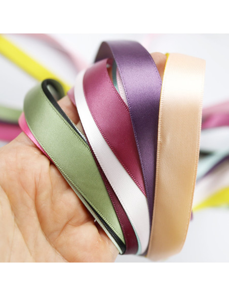 1m lazo satén azul vintage