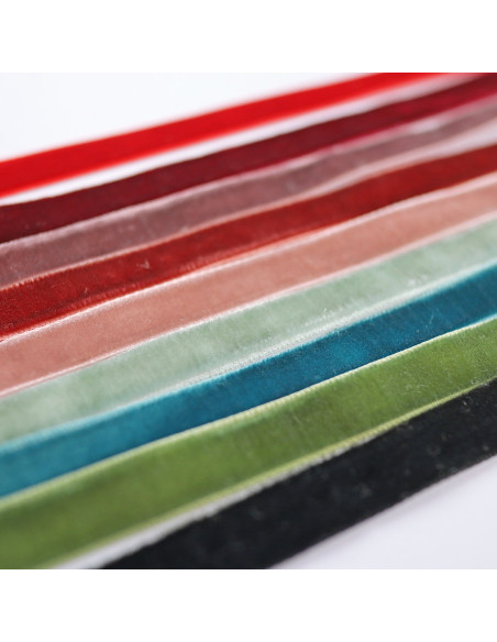 1m lazo terciopelo azul pavo real