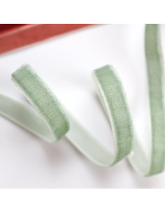 1m lazo terciopelo verde agua