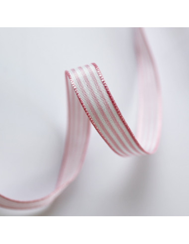 1 metro Lazo lista rosa bebe