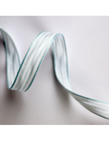 1 metro Lazo  lista azul bebé