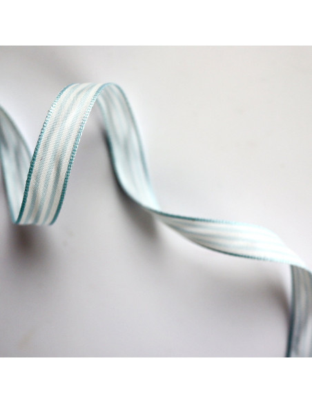 1 metro Lazo  lista azul bebé