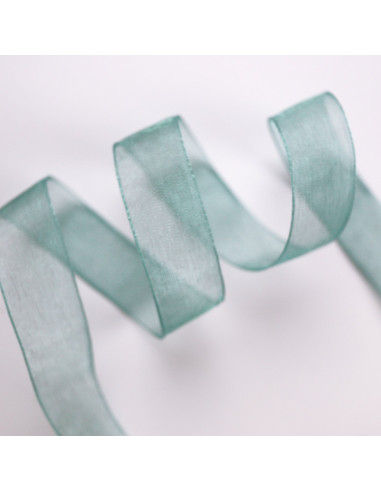1m lazo organza turquesa