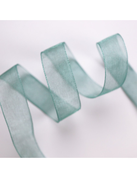 1m lazo organza turquesa