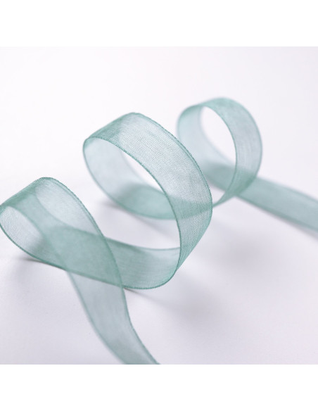 1m lazo organza turquesa
