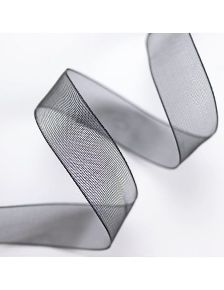 1m lazo organza negro