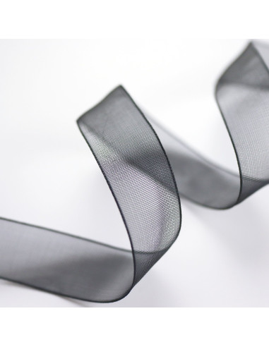 1m lazo organza negro