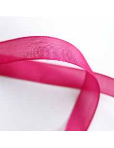 1m lazo organza fucsia