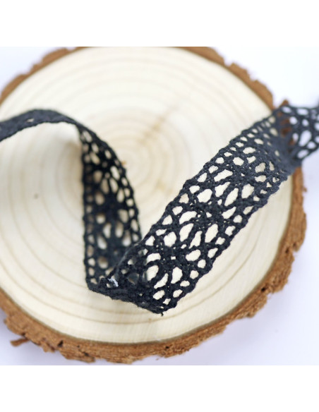 1m lazo crochet Negro