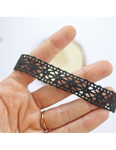 1m lazo crochet Negro