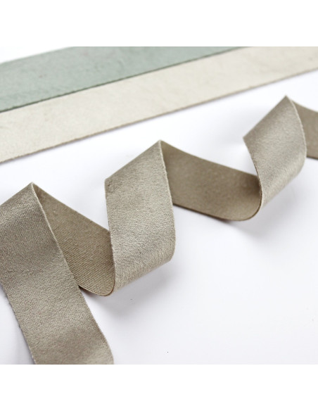 1m lazo terciopelo ancho gris