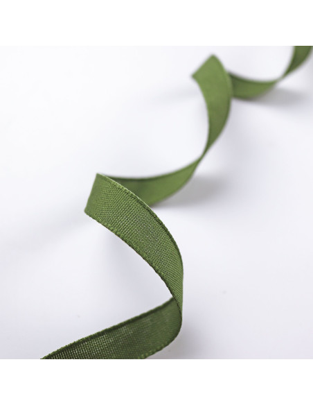  1m lazo lino verde hoja 12mm