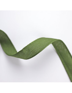 1m lazo lino verde hoja 12mm 2