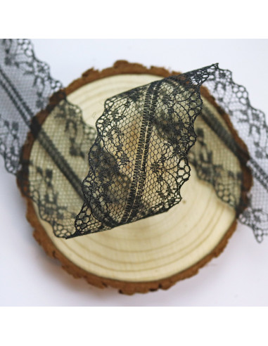 Lazo doble puntilla negro