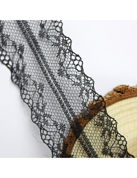 Lazo doble puntilla negro