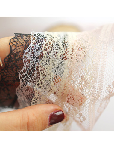 1m puntilla doble blanca