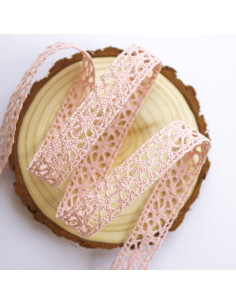 1m lazo crochet rosa