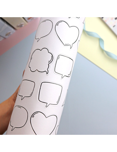 Hoja de pegatinas Bocadillos Pelele de Alúa Cid