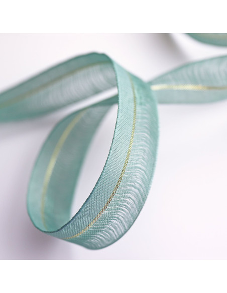 1m de lazo Glamour verde vintage