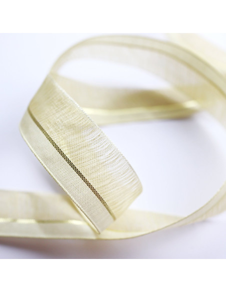 1m de lazo Glamour beige