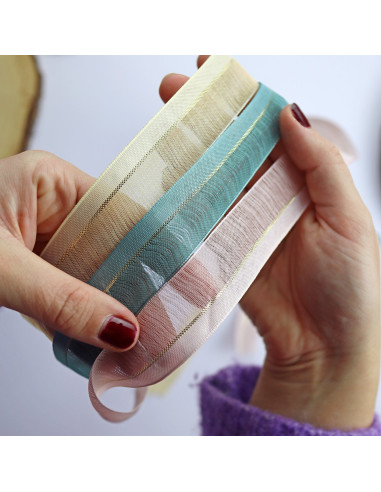 1m de lazo Glamour beige