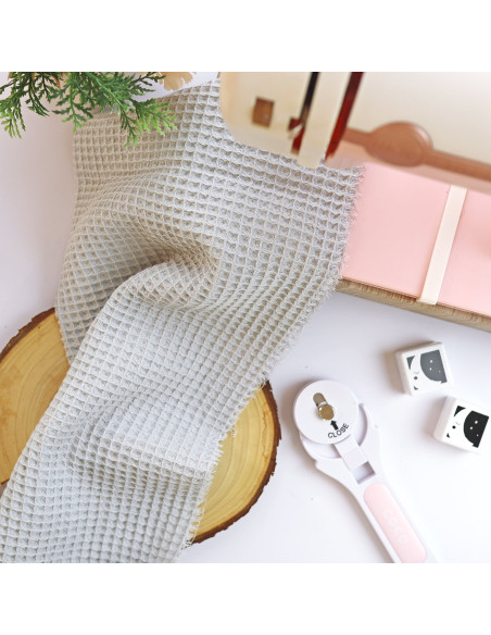 Tela Waffle Gris Koala