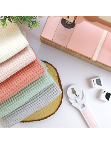 Tela Waffle Gris Koala