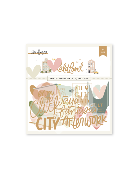 Troquelados vellum Lala Land de Lora Bailora