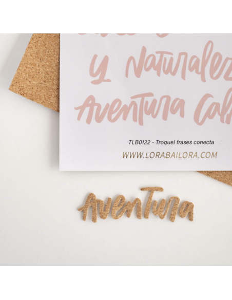 Hojas de corcho adhesivas, de Lora Bailora