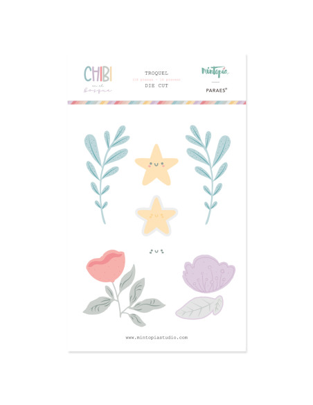 Troquel Flores 1 Chibi en el Bosque de Mintopía