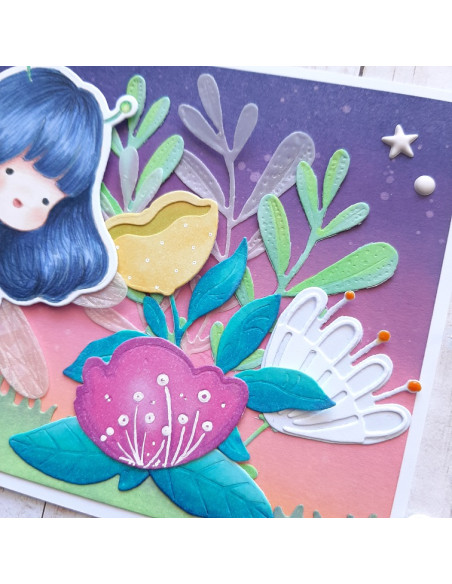 Troquel Flores 1 Chibi en el Bosque de Mintopía