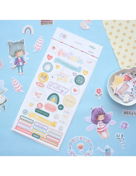 Chipboard, Chibi en el bosque