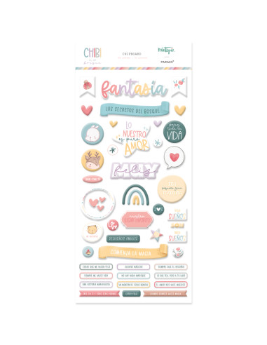 Chipboard, Chibi en el bosque