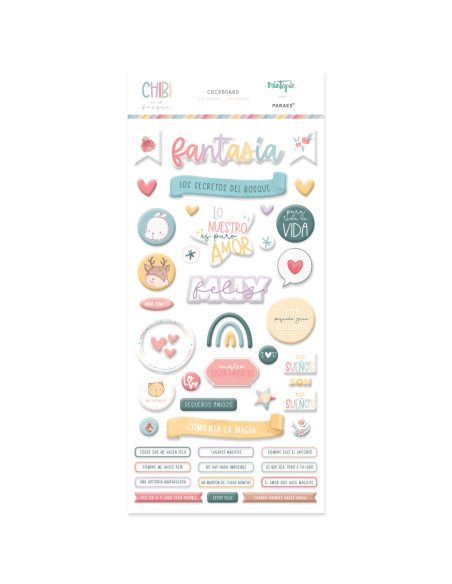 Chipboard, Chibi en el bosque