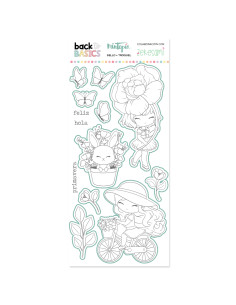 Sello+troquel Flores primaverales, Back to basics by...