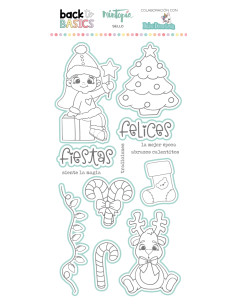 Sello+Troquel Felices Fiestas by Dulce Decoración, Back...