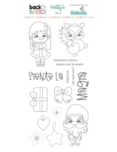 Sello Siente la magia by Dulce Decoración, Back to Basics de Mintopía