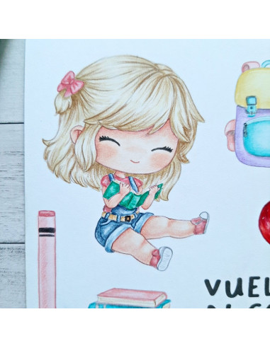 Sello+troquel Vuelta al cole, Back to basics by...