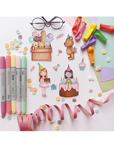 Sello+troquel Cumpleaños, Back to basics by...