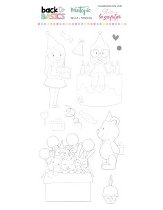 Sello Cumpleaños, Back to basics by Andrea la gafotas de...